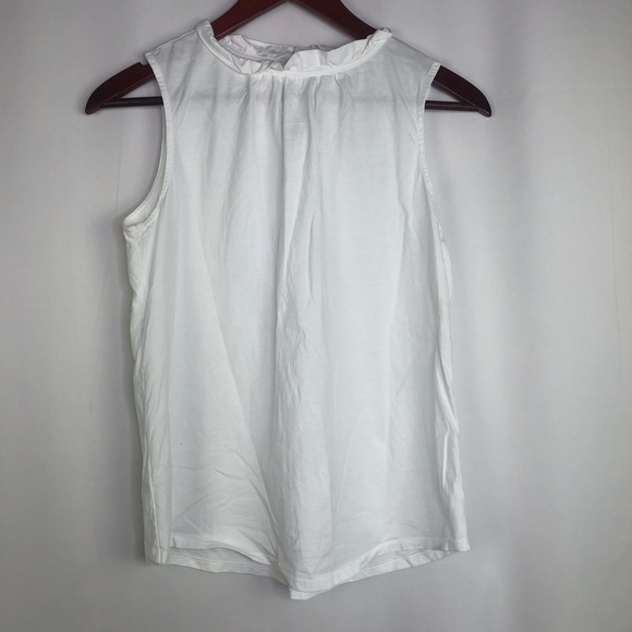 Ann Taylor Blouse Sleeveless High Collar Preppy Breathable Classic Top Modern - Picture 8 of 8